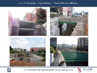 I CANTIERI CHE RIPARTONO SULLA RETE EAV
3. e 4. Piscinola – Capodichino - Stato dell’arte (Miano)
 