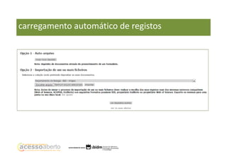 carregamento automático de registos

 