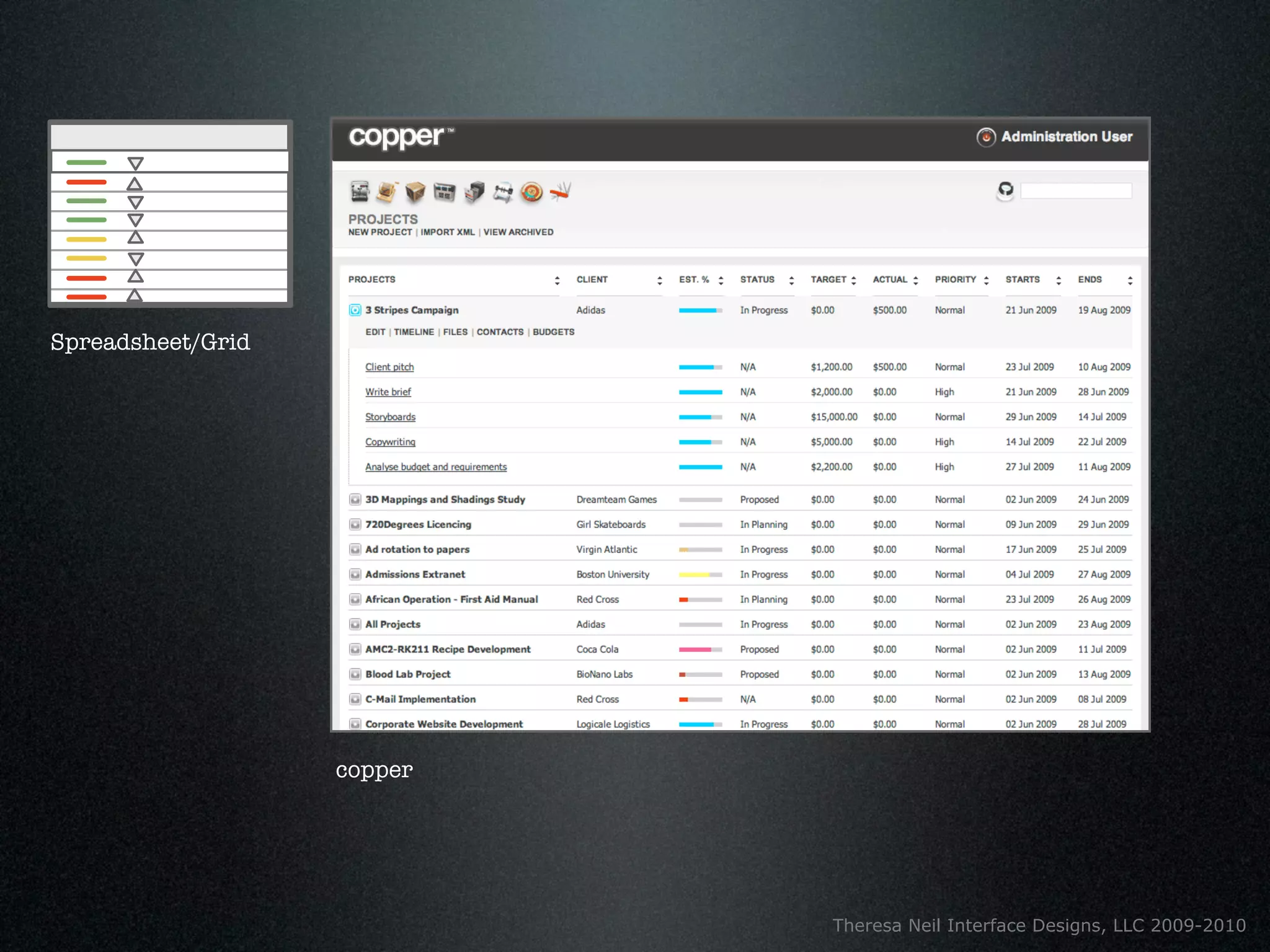 Spreadsheet/Grid




                   copper




                            Theresa Neil Interface Designs, LLC 2009-2010
 