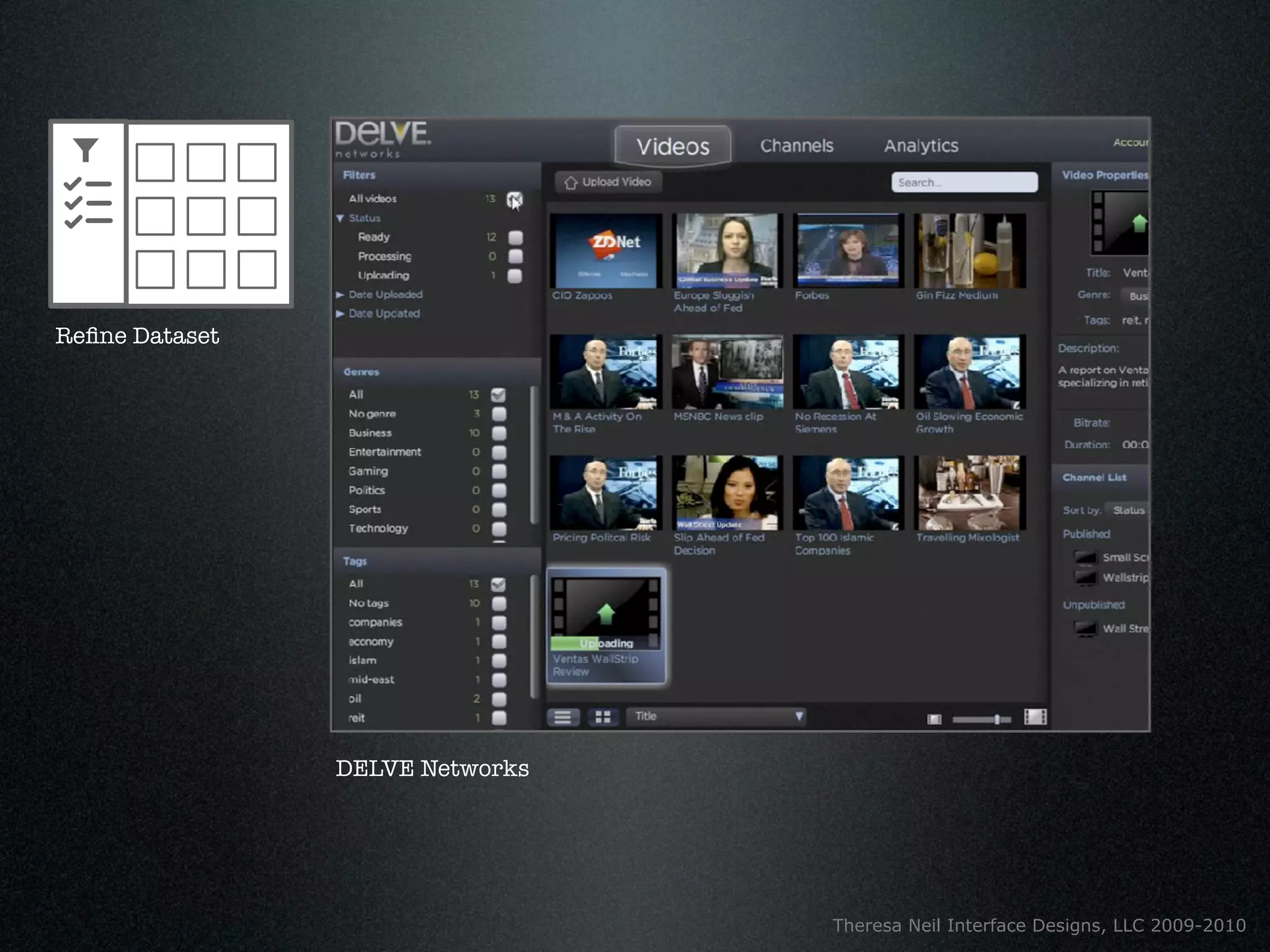 Reﬁne Dataset




                DELVE Networks




                                 Theresa Neil Interface Designs, LLC 2009-2010
 