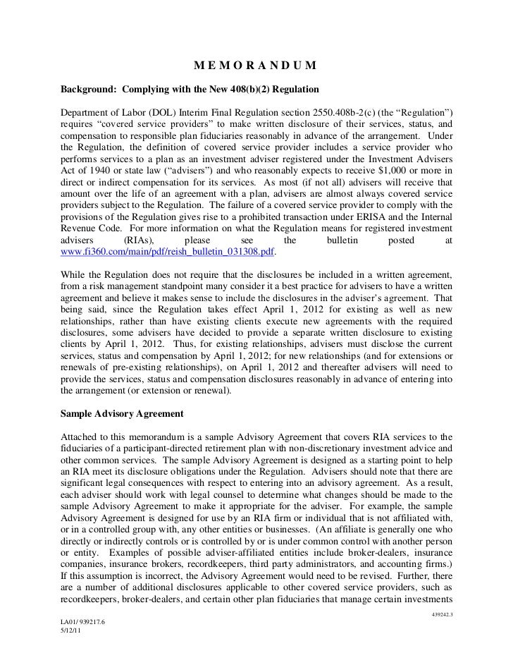 ria service agreement template 408 b 2 service agreement sample