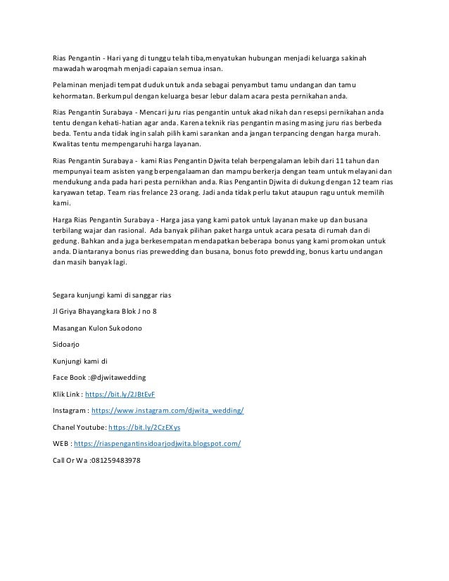 Rias pengantin surabaya