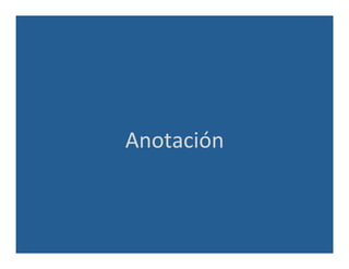 Anotación	
  
 