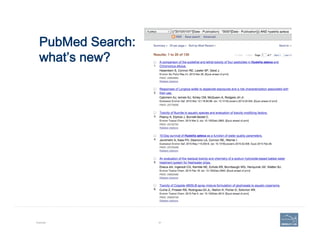PubMed Search:  
what’s new?
Example 91
 