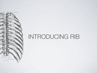 INTRODUCING RIB
 