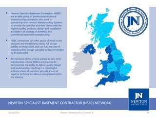 Structural Waterproofing Design Strategies to BS 8102:2009 | PPTX
