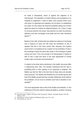 Riba and its prohibition | PDF