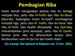 Riba Dalam Pandangan Syari'ah Islam | PPSX