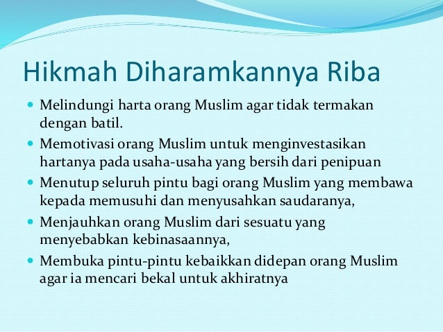 Riba Dalam Perspektif Islam