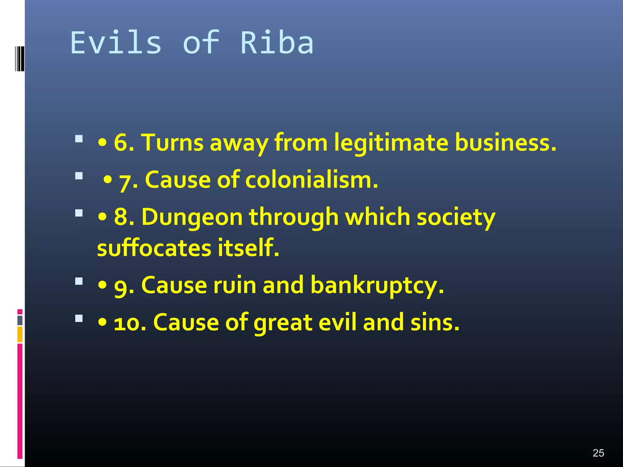 Riba prohibited in islam | PPT