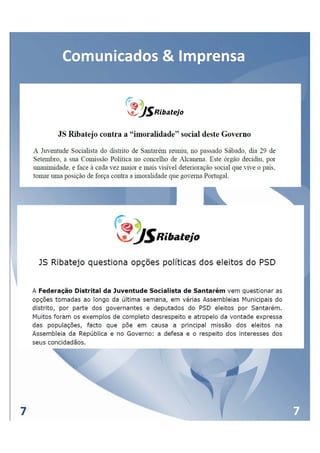 Comunicados & Imprensa




7                            7
 