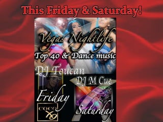 This FridayDJ Toucan from KTFM 94.1FM with the best Mashups, top 40 & House