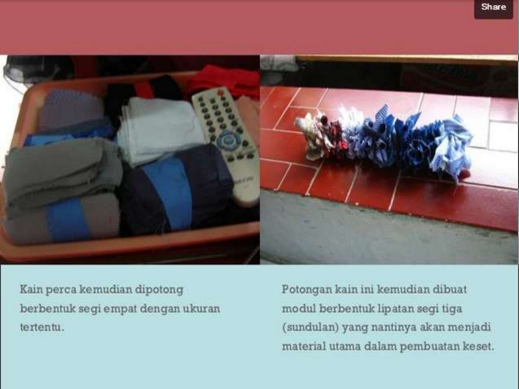  Kerajinan Limbah  Tekstil 