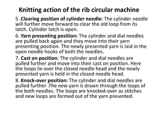 A Comprehensive Study on Rib circular Knitting Machine | PPTX