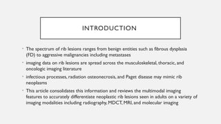 The spectrum of Rib Neoplasms in adults.pptx