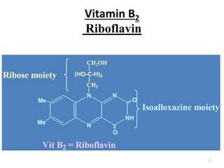 Vitamin B2
Riboflavin
2
 