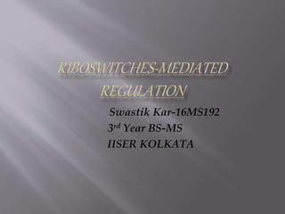 Swastik Kar-16MS192
3rd Year BS-MS
IISER KOLKATA
 