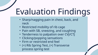 Spring Test For Ribs Comprehensive Approach to Diagnosing and Treating Rib Pain and ...