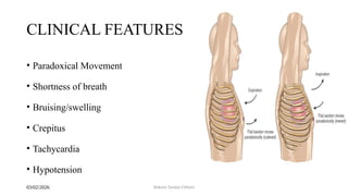 ribs fracture, flail chest , pulmonary contusion .pptx