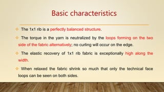 KNITTING - Rib structure | PPT