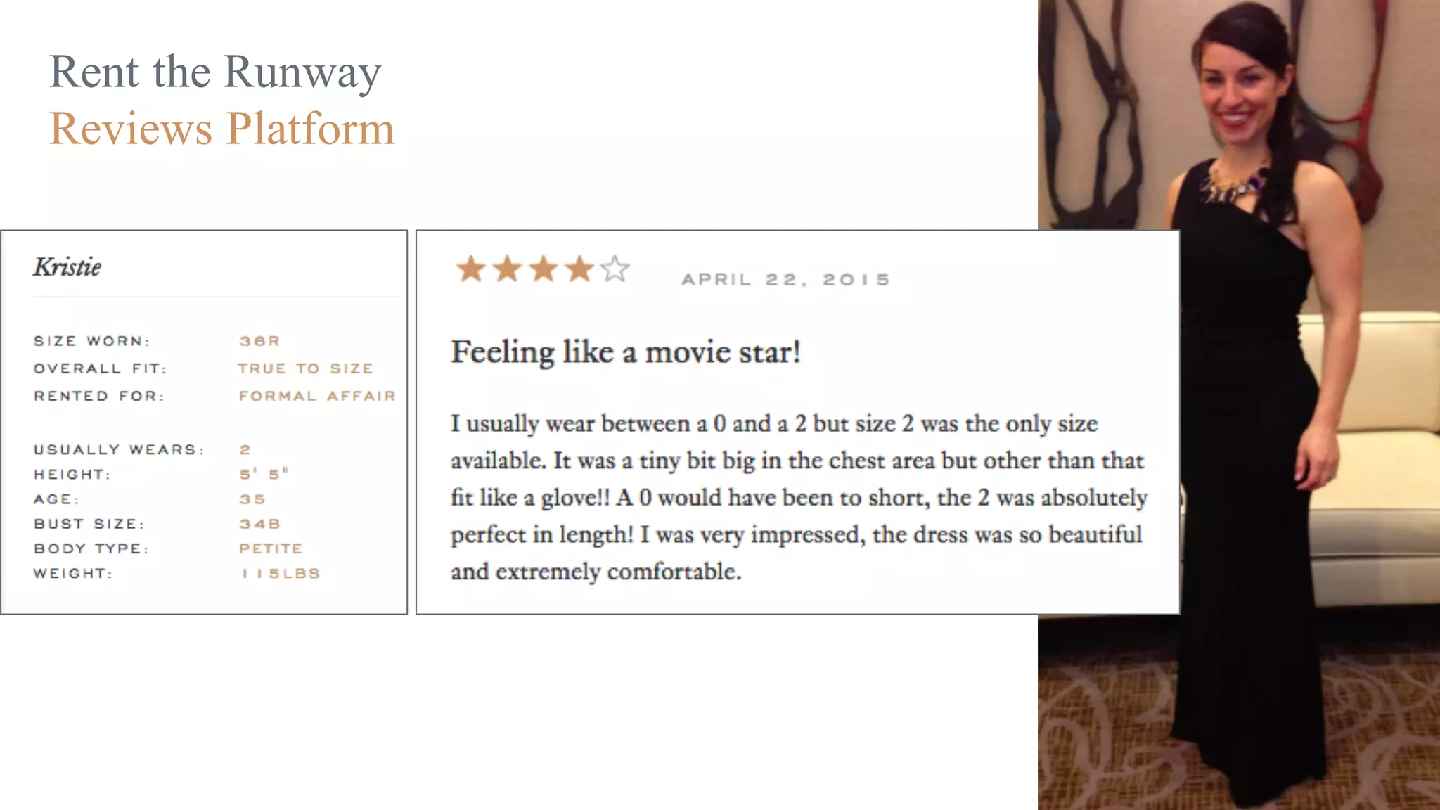 Rent the Runway
Reviews Platform
 