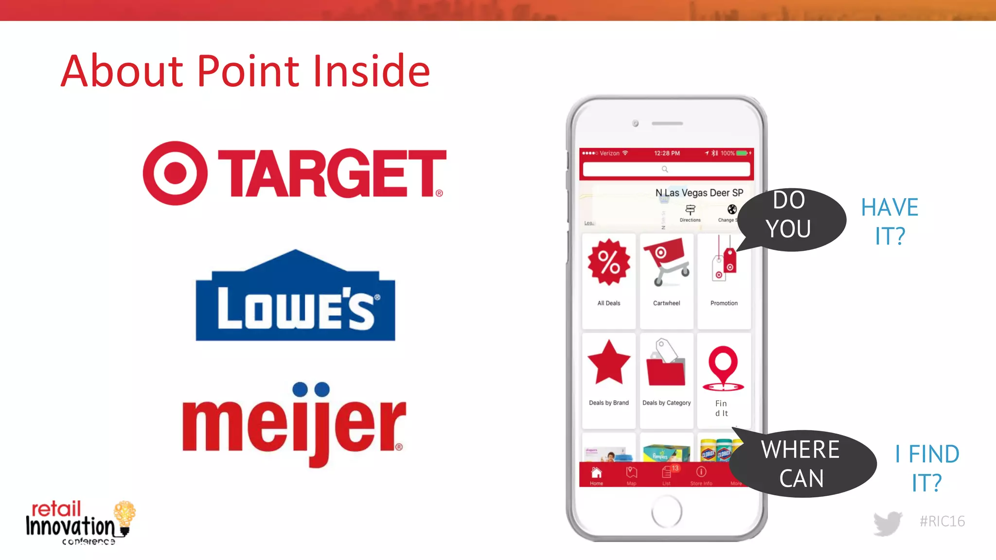 #RIC16
Point	
  Inside	
  
2
About	
  Point	
  Inside
Fin
d It
HAVE
IT?
DO
YOU
I FIND
IT?
WHERE
CAN
 