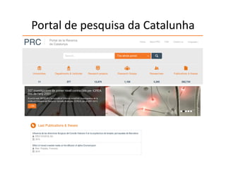 Portal de pesquisa da Catalunha
 