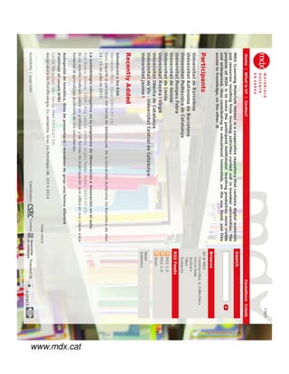 www.mdx.cat
 