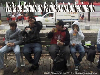 Alunos PIEF do 3ºciclo  – RODA DOS ALIMENTOS  6 de Dezembro de 2010 - Inglês 9 de Dezembro de 2010 25 de Novembro de 2010 – O almoço em grupo 