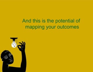 And this is the potential of mapping your outcomes 