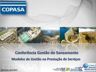 Agência Minas Gerais  Copasa investe mais R$ 800 mil no sistema