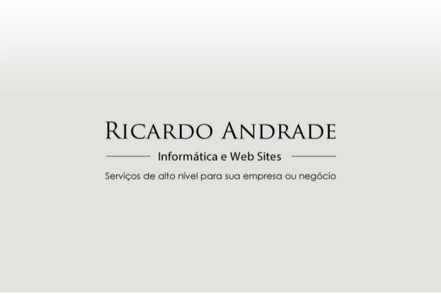 Ricardo Andrade - Informática e Web Sites 