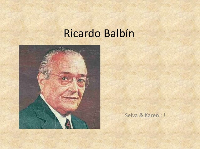 Ricardo balbín PPT