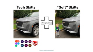 Andrew J. Hawkins @andyjayhawk
Tech Skills “Soft” Skills
Design ethics
 
