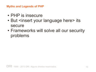 PHP and Application Security - OWASP Road Show 2013