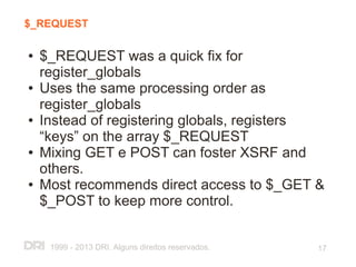 PHP and Application Security - OWASP Road Show 2013