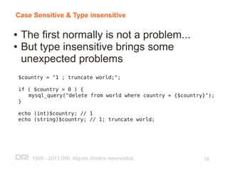 PHP and Application Security - OWASP Road Show 2013