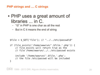 PHP and Application Security - OWASP Road Show 2013