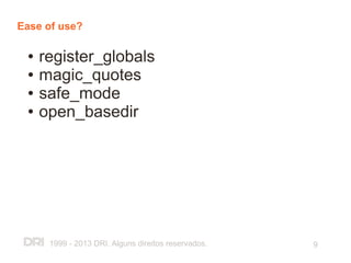 PHP and Application Security - OWASP Road Show 2013