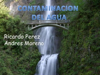 CONTAMINACION  DEL AGUA Ricardo PerezAndres Moreno 