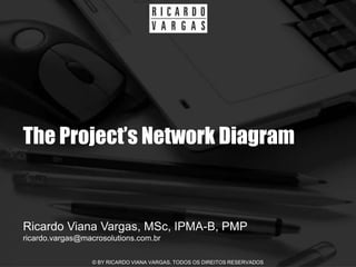 The Project’s Network Diagram


Ricardo Viana Vargas, MSc, IPMA-B, PMP
ricardo.vargas@macrosolutions.com.br

                  © BY RICARDO VIANA VARGAS. TODOS OS DIREITOS RESERVADOS
 