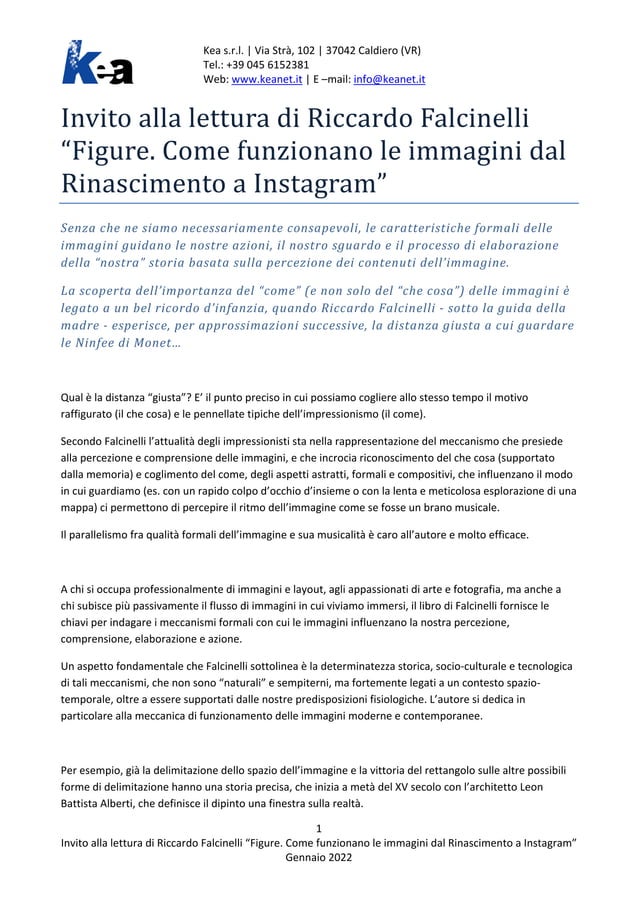 Invito alla lettura di Riccardo Falcinelli Figure. Come funzionano le immagini dal Rinascimento