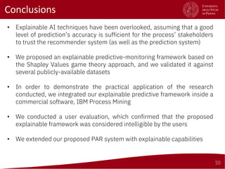 Explainable Predictive and Prescriptive Process Analytics | PDF