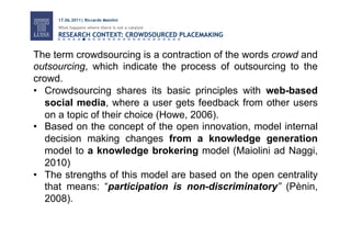 Crowdsourced Placemaking | PPT