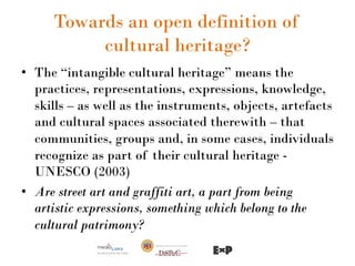 Cultural Inheritance Definition Art in Public Spaces and Cultural Heritage | PDF