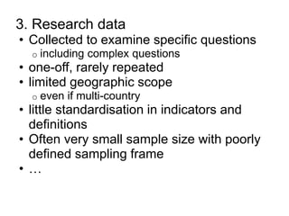 What data, from where? 