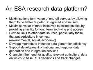 What data, from where? 