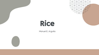 Rice
Manuel E. Arguilla
 