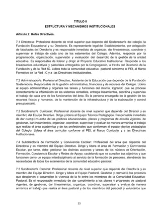 REGLAMENTO INTERNO DE CONVIVENCIA ESCOLAR 2025 | PDF
