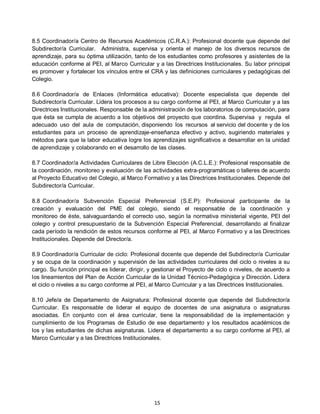 REGLAMENTO INTERNO DE CONVIVENCIA ESCOLAR 2025 | PDF